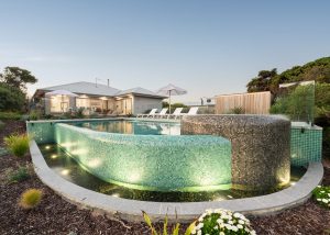 Concrete pool and spa project in Sorrento, Victoria.
